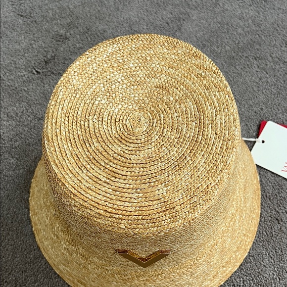 Valentino Garavani Logo Plaque Straw Bucket Hat main image 12